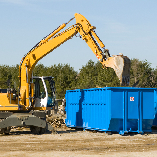 can i choose the location where the residential dumpster will be placed in Miltonvale KS